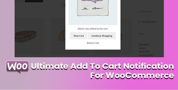 Ultimate Add To Cart Notification For WooCommerce