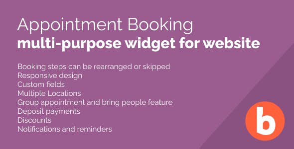 Appointment Booking Widget for WebSite (SAAS)