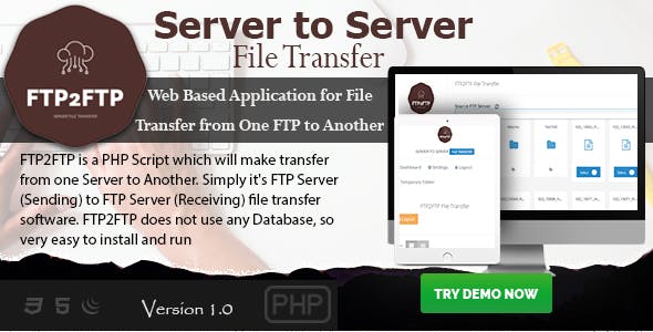 FTP2FTP - Server to Server File Transfer PHP Script