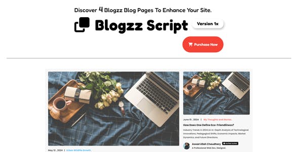 Blogzz: Ultimate Blog Script with Stunning Designs