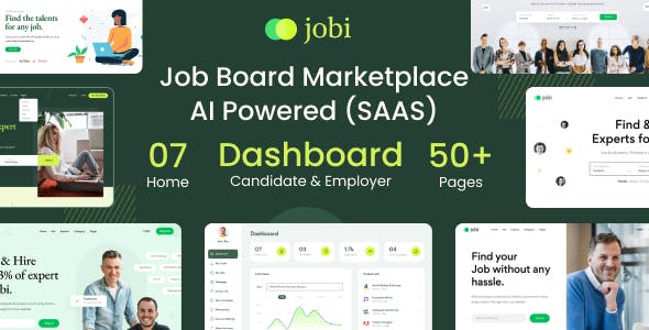 Jobi - Job Board Marketplace | AI Powered (SAAS)