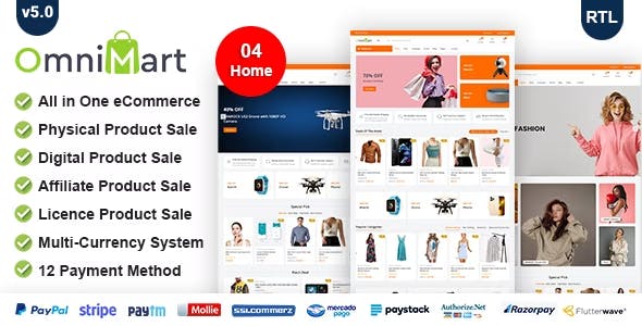 OmniMart - eCommerce CMS | Laravel eCommerce script