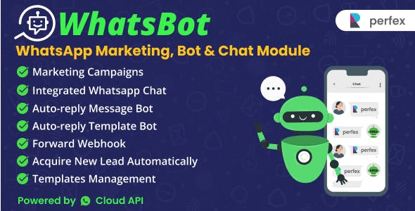 WhatsBot - WhatsApp Marketing, Bot & Chat Module for Perfex CRM