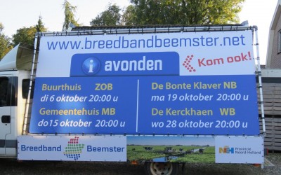 Promotiewagen breedband Beemster